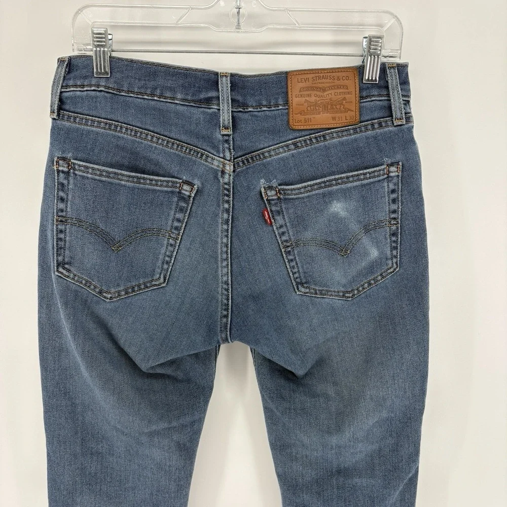 Levis‎ 511 Slim Fit Jeans Mens 31x30 Blue Premium Therma Lined Stretch Denim